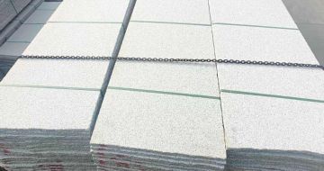 阳泉芝麻白毛板，石材毛板