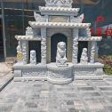 阳泉芝麻白中国黑石材套墓 花岗岩墓碑