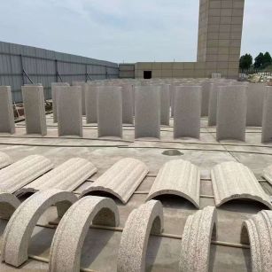 阳泉黄金麻别墅柱皮 异形 线条定制