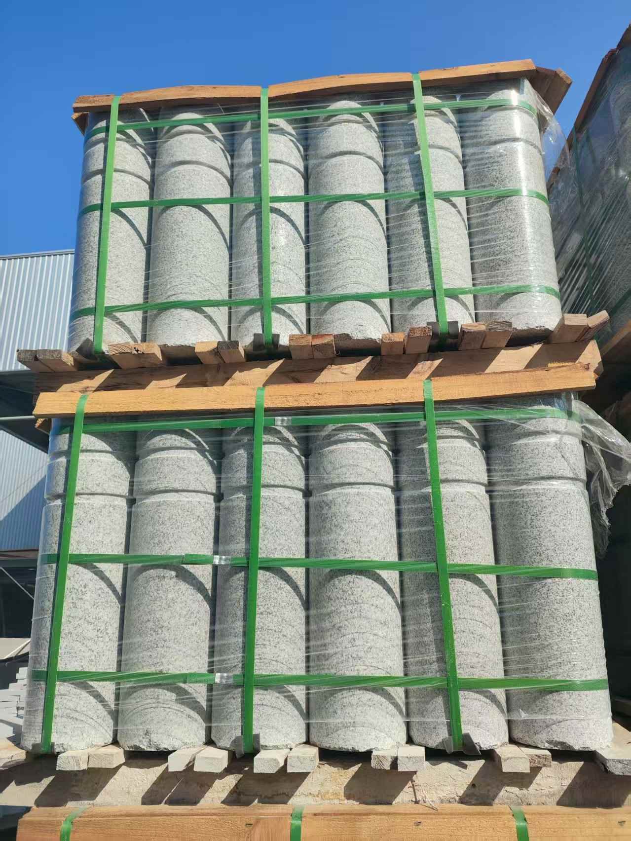 阳泉挡车柱芝麻白 挡车石