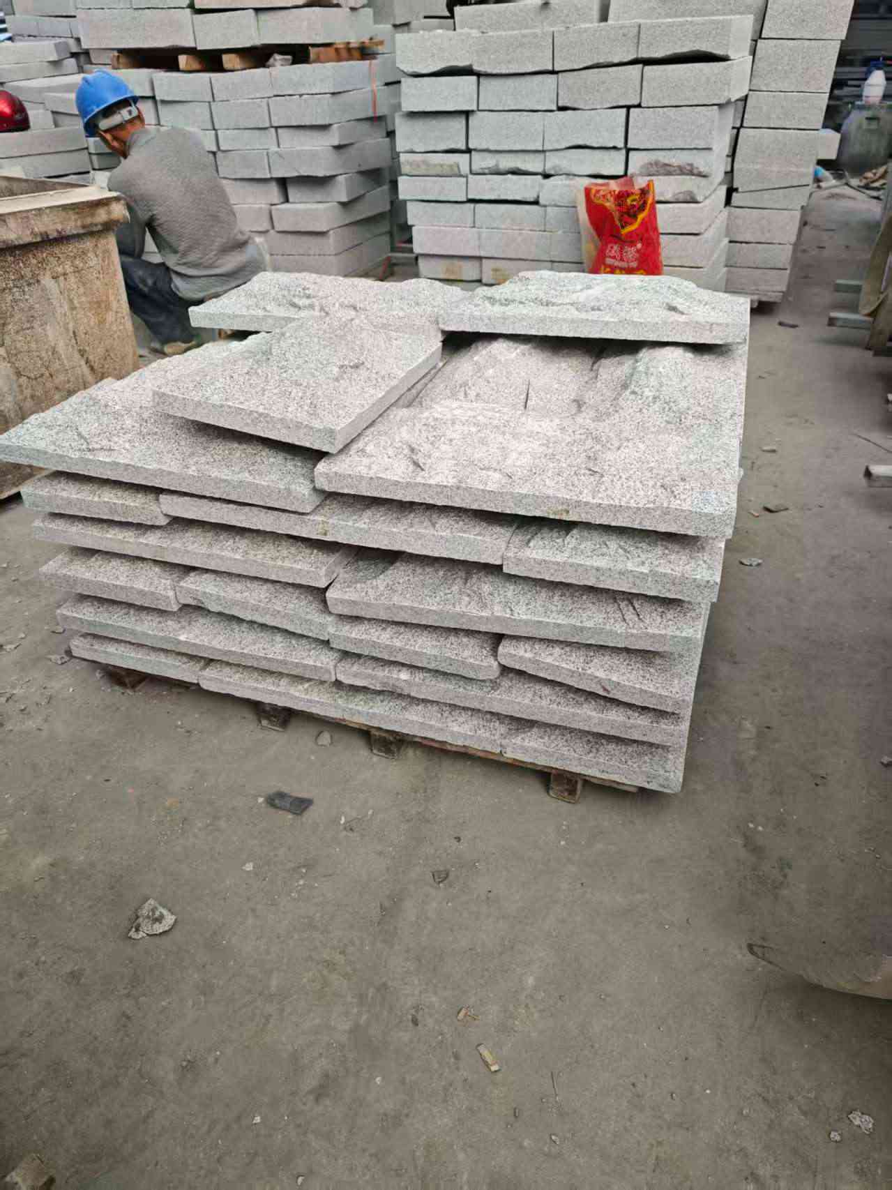 阳泉芝麻白蘑菇石，自然面